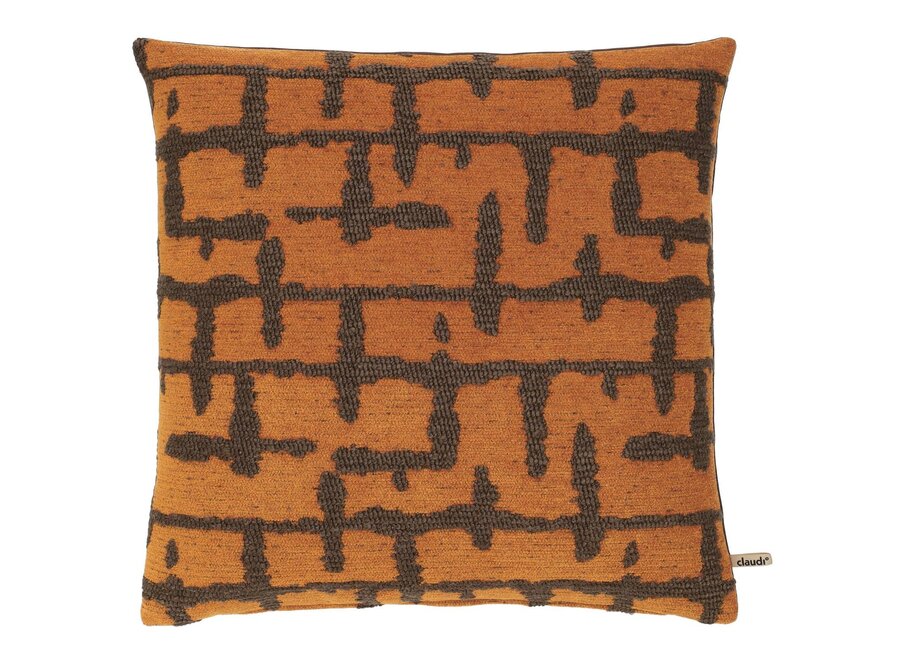 Coussin décoratif Vibera Orange/Cappuccino