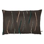 Coussin décoratif Zayda Chocolate/Green