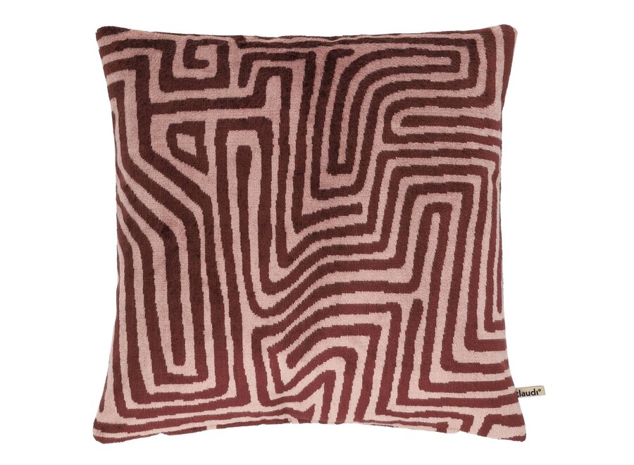 Cushion Zoela Burgundy/Pink