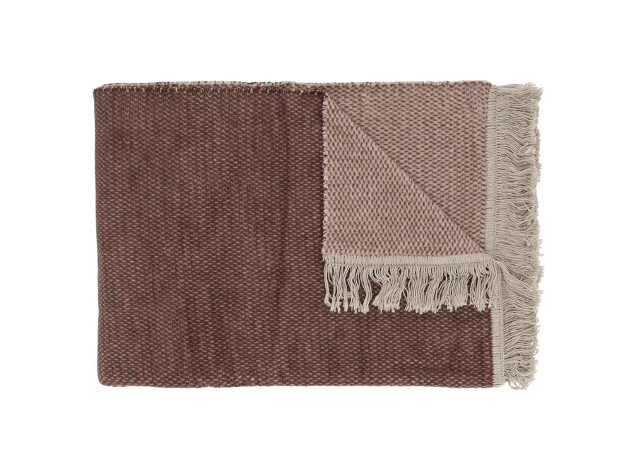 Plaid Unami Bordeaux