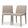 Chaise de salle à manger 'Leiza' lot de 2 - Renato off-white