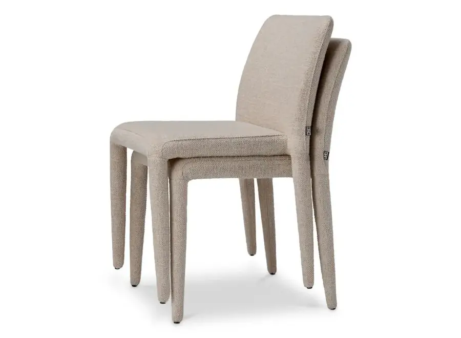 Dining chair 'Leiza' set of 2 - Renato off-white