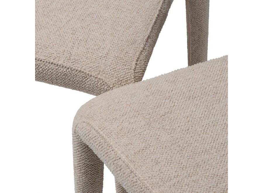 Esszimmerstuhl 'Leiza' 2er Set - Renato off-white