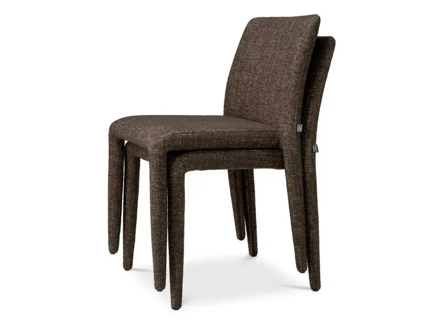 Dining chair 'Leiza' set of 2 - Renato brown