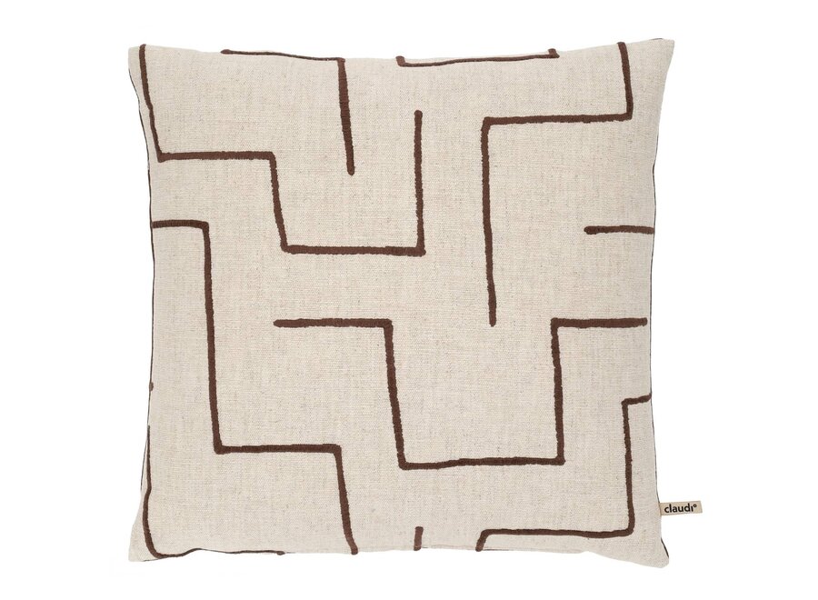 Coussin Veilla Natural/Brown