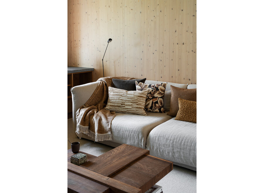 Coussin décoratif Ammar Black/Camel
