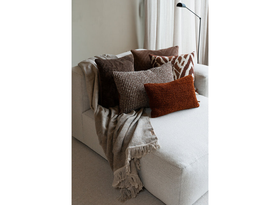 Sierkussen Bulus Dark Brown