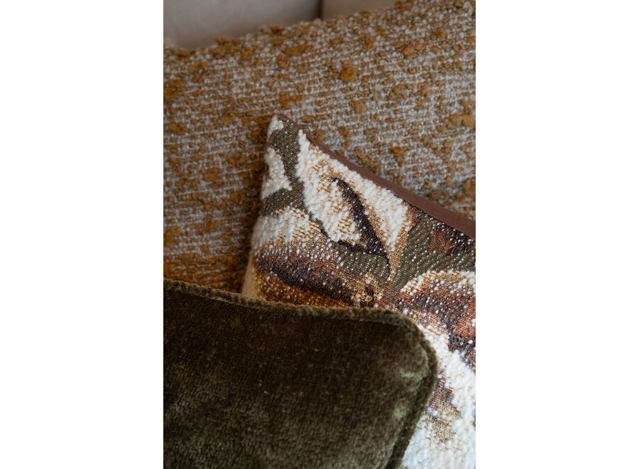 Coussin décoratif Biggy Army + Piping