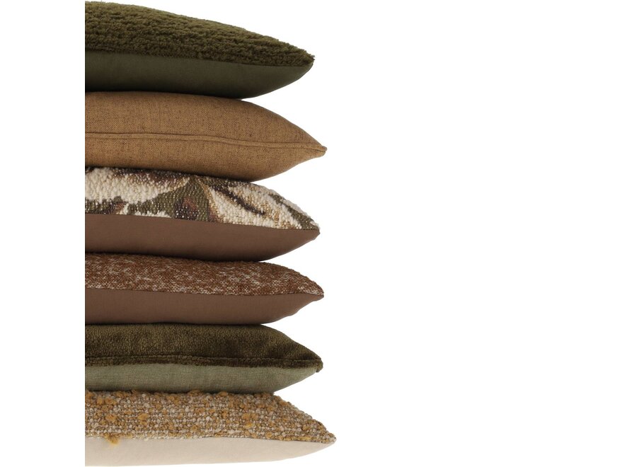 Coussin décoratif Biggy Army + Piping