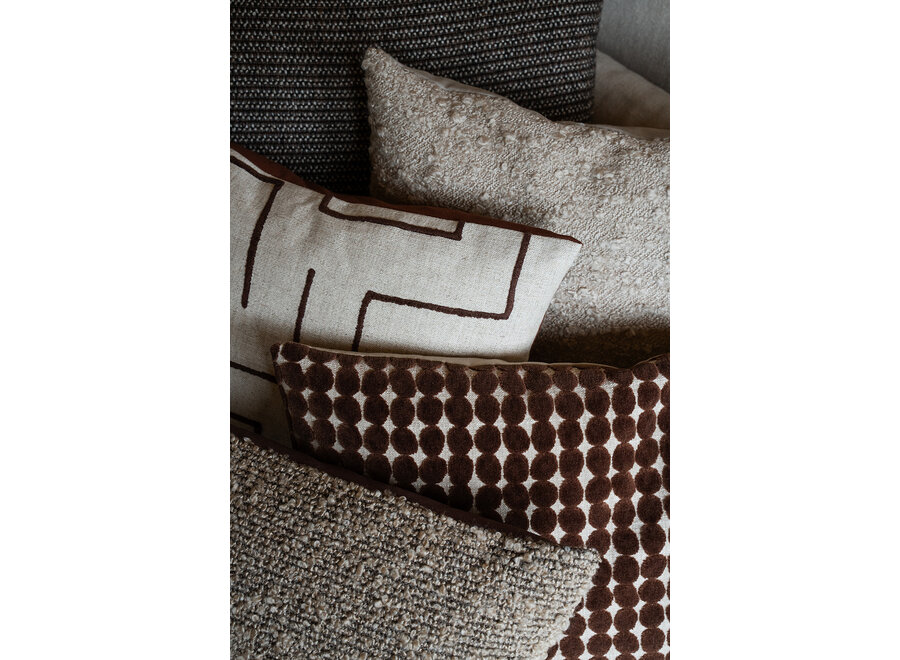 Decorative cushion Veilla Natural/Brown