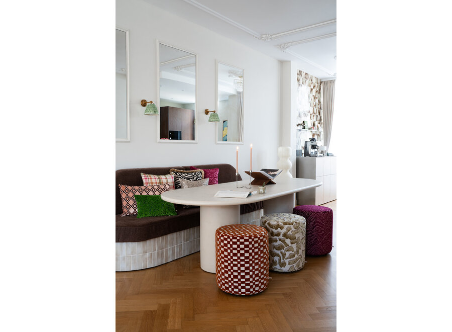 Decorative cushion Premyo Pink + Piping