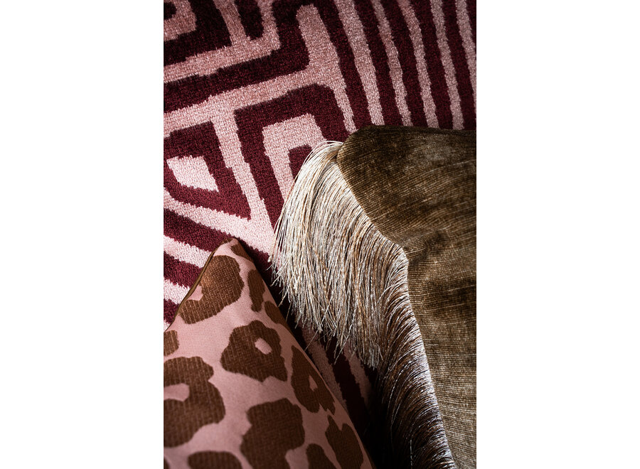 Coussin décoratif Bonsella Bronze + Fringe Long Gold