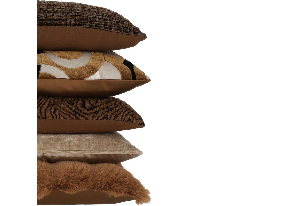 Dekoratives Kissen Orbialla Black/Camel