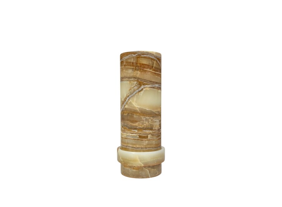 Porte-bougie 'Tigor' - L - Tiger Onyx
