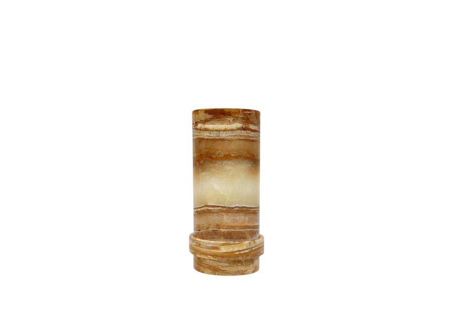 Windlicht 'Tigor' - S - Tiger Onyx