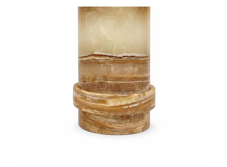 Porte-bougie 'Tigor' - S - Tiger Onyx