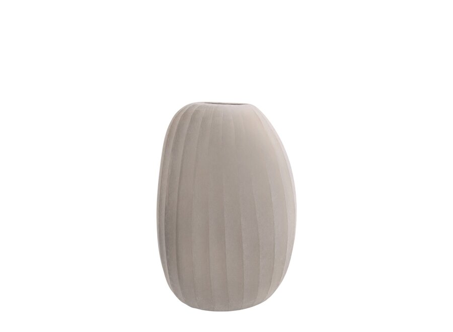 Vase 'Sverre' - L - frosted smoke