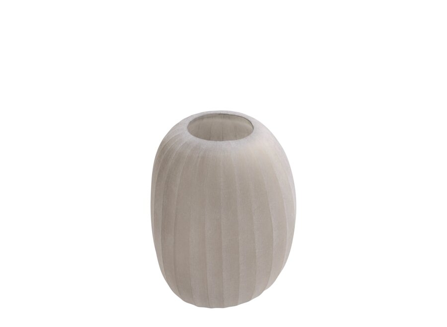 Vase 'Sverre' - L - frosted smoke