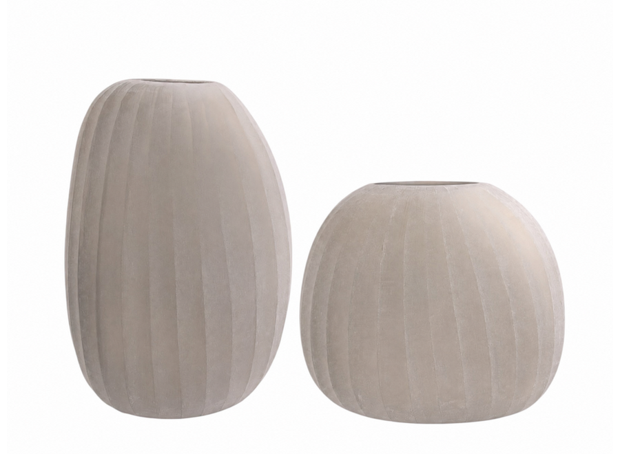 Vase 'Sverre' - S - frosted smoke