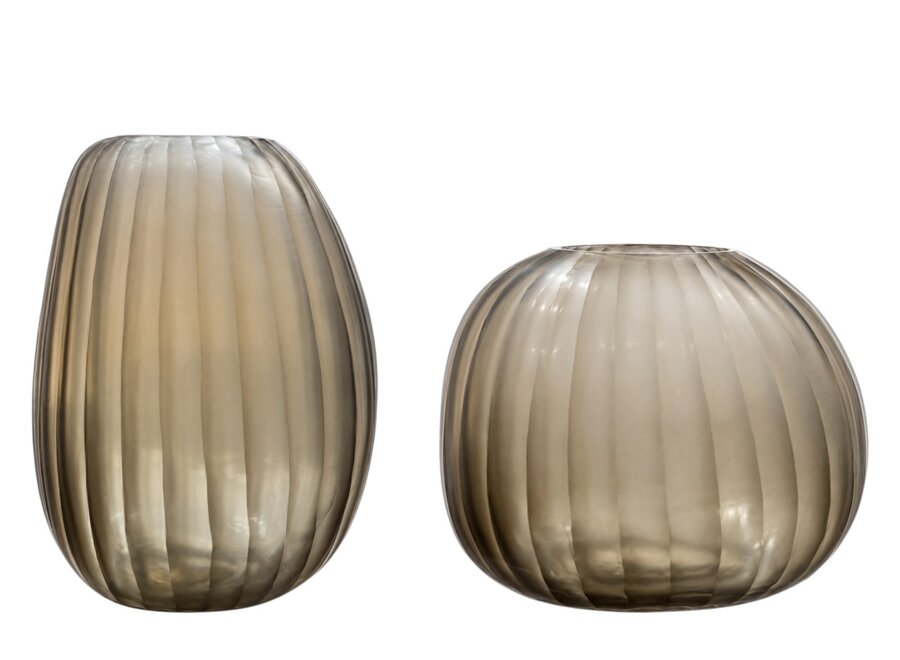 Vase 'Sverre' - L - Smoke