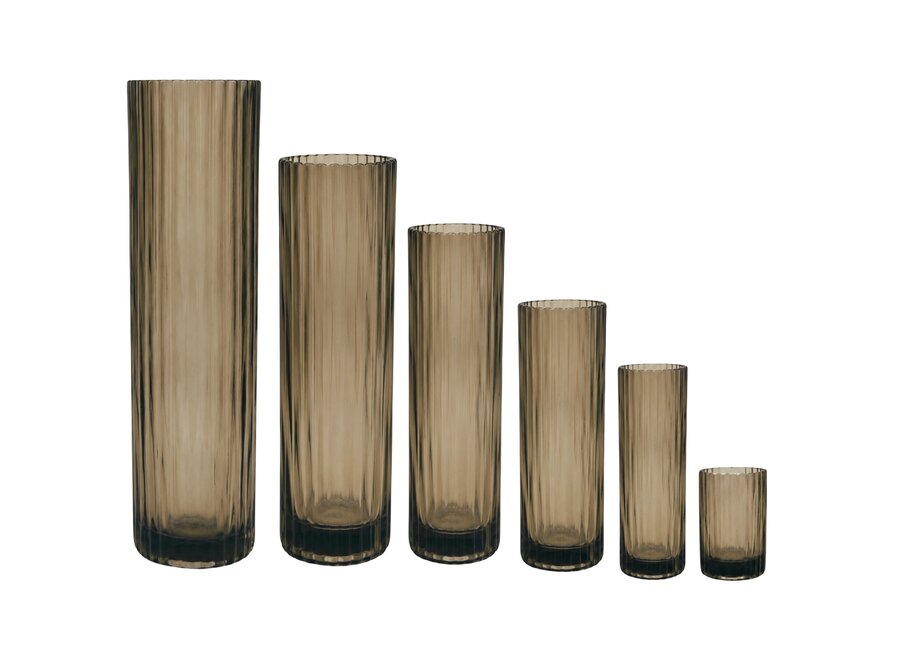 Vase 'Soren' - L - Smoke