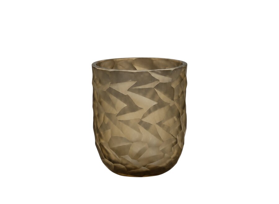 Teelicht 'Safir' - XL - Smoke