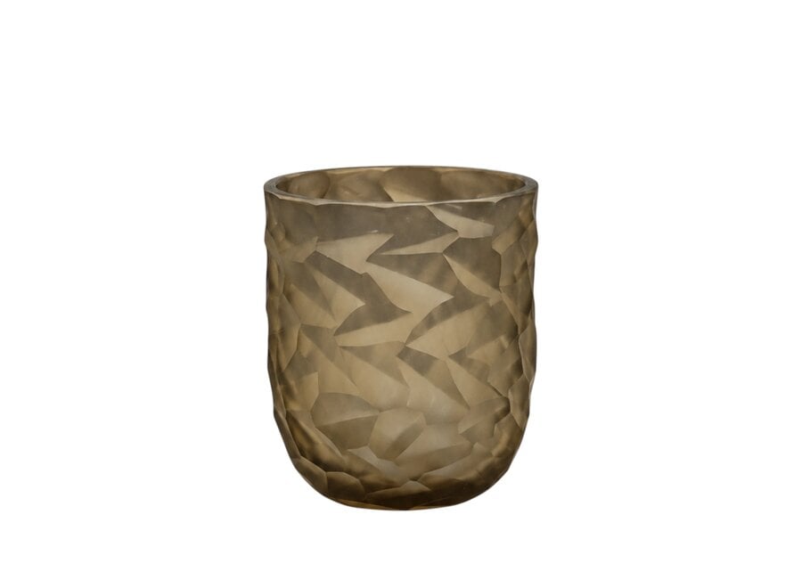 Teelicht 'Safir' - XL - Smoke