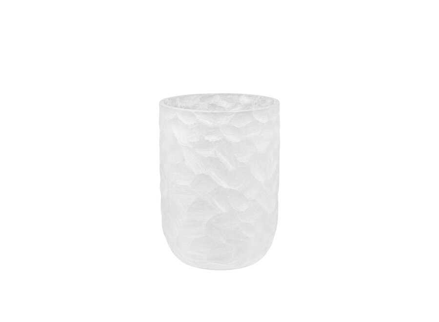 Teelicht 'Safir' - XL - Frosted White