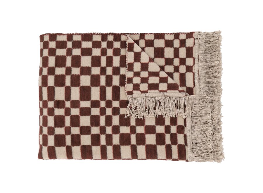 Plaid Melanie Bordeaux