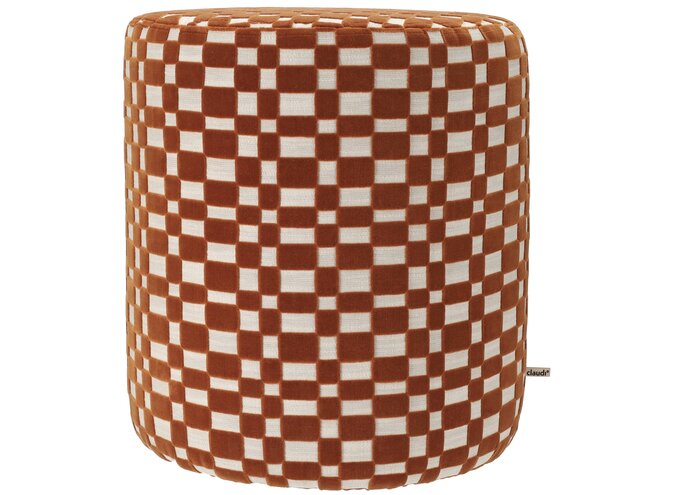 Pouf Melanie Sand/Burned Orange