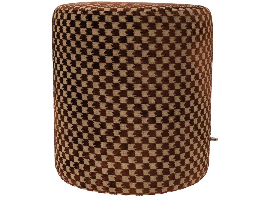Pouf Edenna Dark Brown