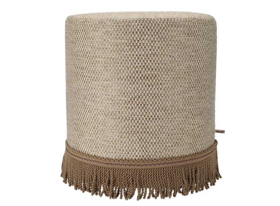 Pouf Silense Naturel + Bullion Cappuccino