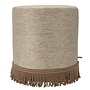 Poef Silense Naturel + Bullion Cappuccino