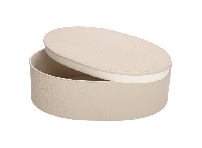 Opbergdoos Fleur - L- Beige