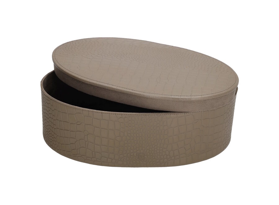 Aufbewahrungsbox Fleur - L- Taupe
