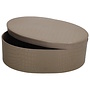 Aufbewahrungsbox Fleur - L- Taupe