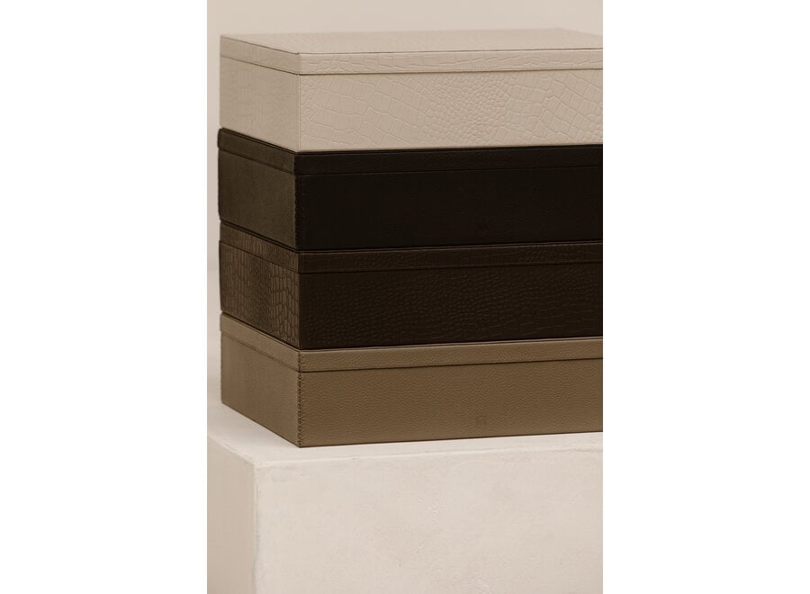 Boîte de rangement Maria - L- Brown