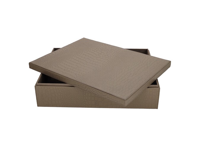 Aufbewahrungsbox Maria - L- Taupe