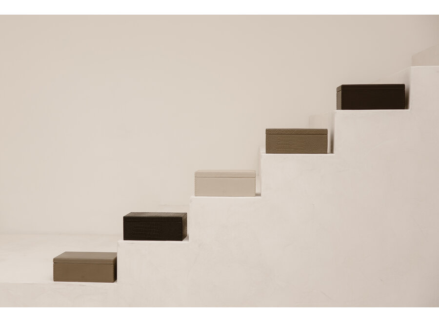 Storage box Sarah- L- Taupe