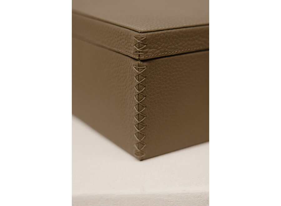 Storage box Sarah- L- Taupe
