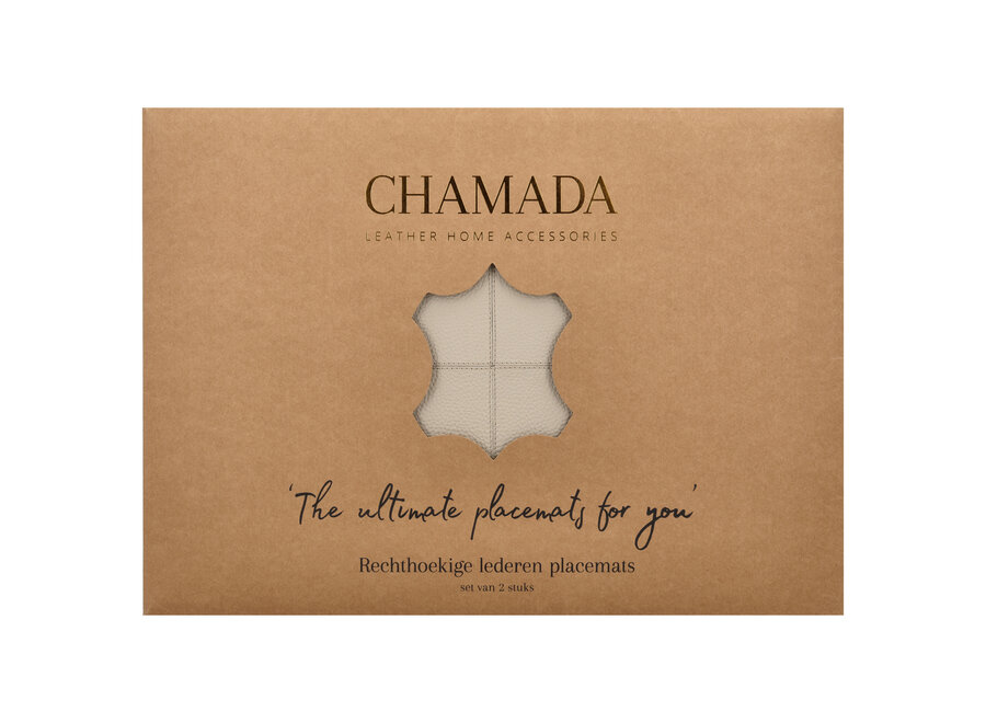 Placemat Anna - set of 2 - Beige