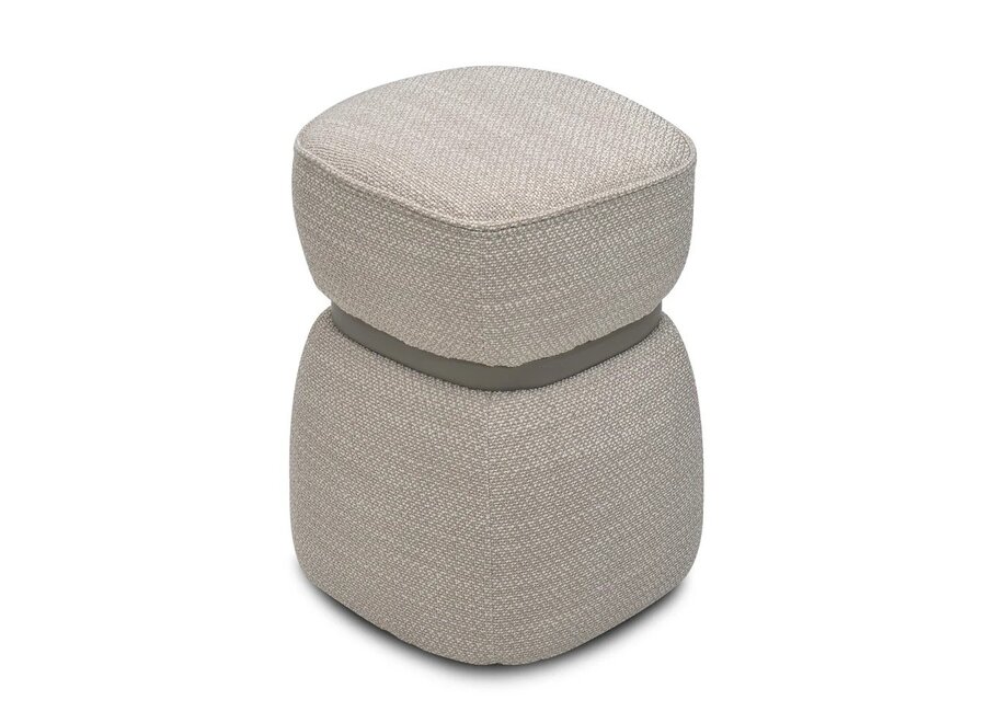 Stool 'Vera' - Light Taupe Hopsack