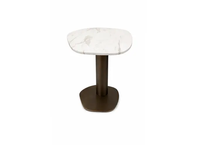 Bijzettafel Oyster - Bronze Marble