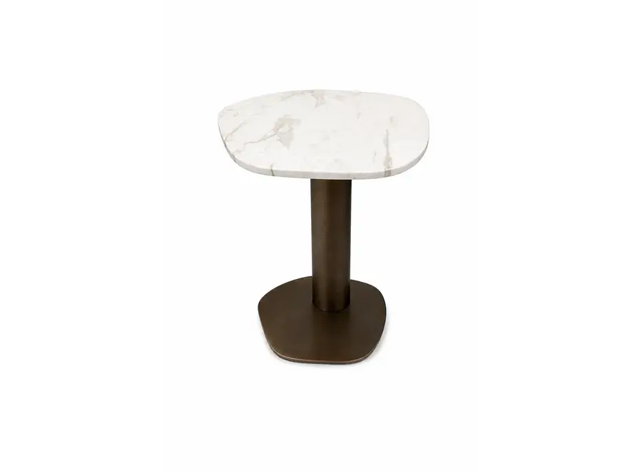 Bijzettafel Oyster - Bronze Marble