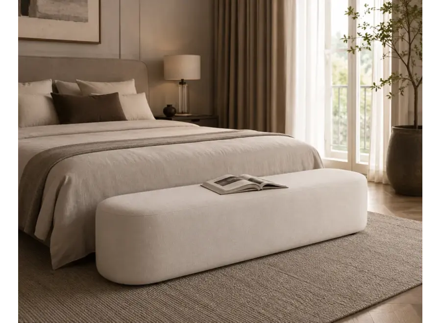 Bank 'Alba' - White Beige