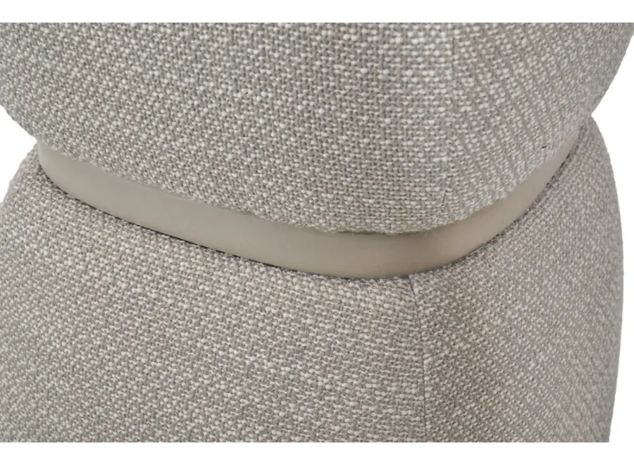 Stool ‘Vera' - Light Taupe Hopsack