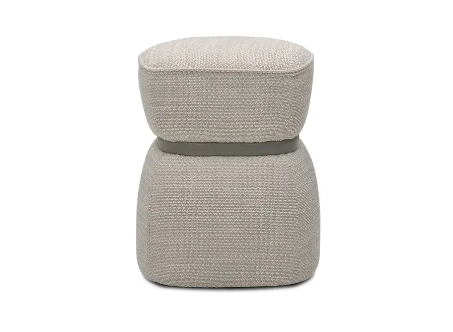 Stool ‘Vera' - Light Taupe Hopsack