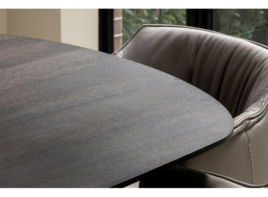 Eettafel 'Amalfi' - Rectangular - 300 cm - Black Oiled Oak