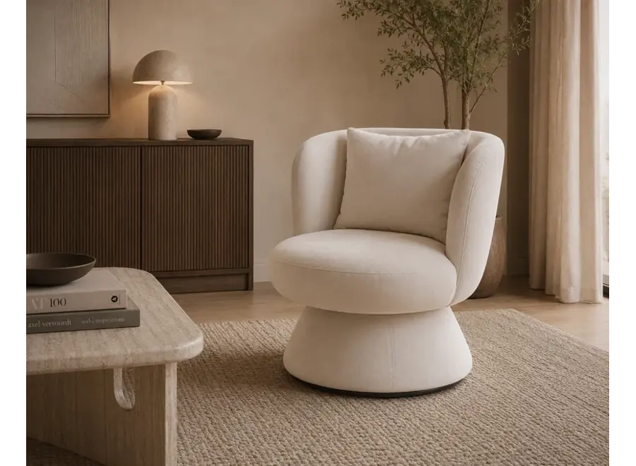 Draaifauteuil Anna - Greige Cashmere