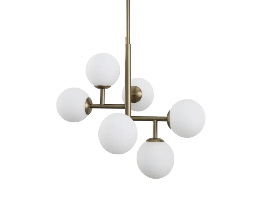 Kronleuchter 'Churchill' - S - Milk Glass